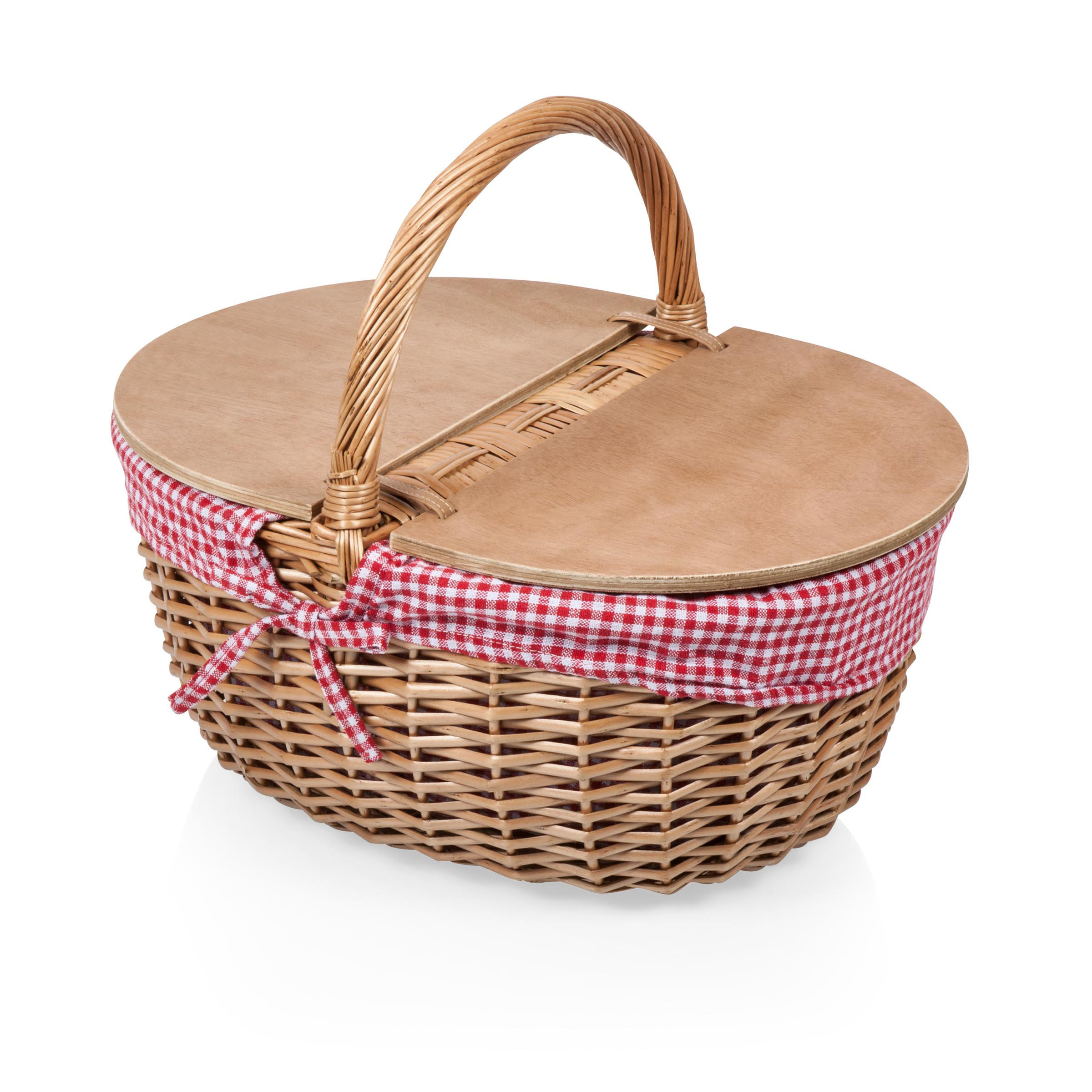 Picnic Time Country Vintage Wicker Picnic Basket for 2